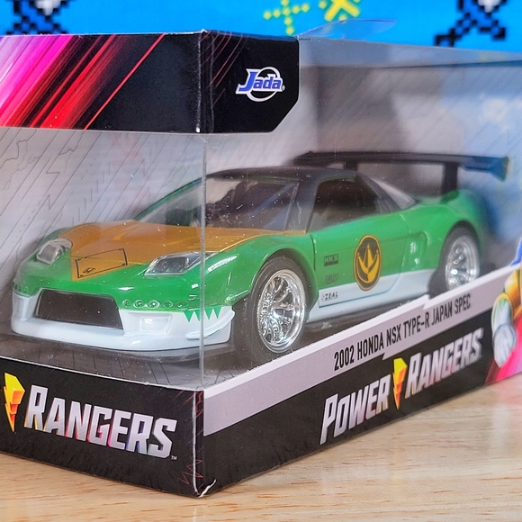 Jada Power Rangers 2002 Honda NSX Type-R Japan Spec Green Ranger 1:32 Diecast - Picture 4 of 4